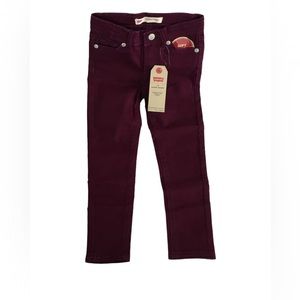 NWT Levi’s 710 Super Skinny size 4 Reg maroon